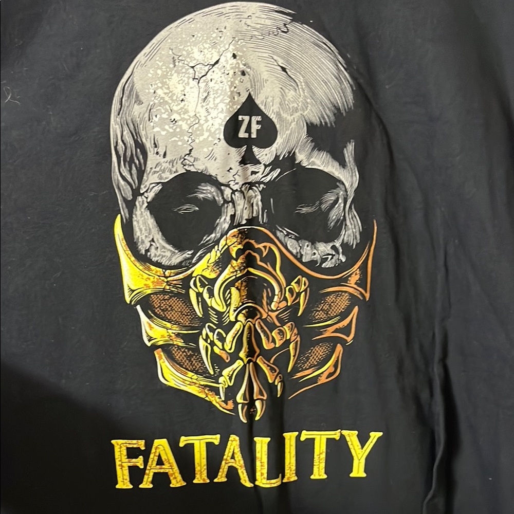 Men's Black Graphic Skull T-Shirt